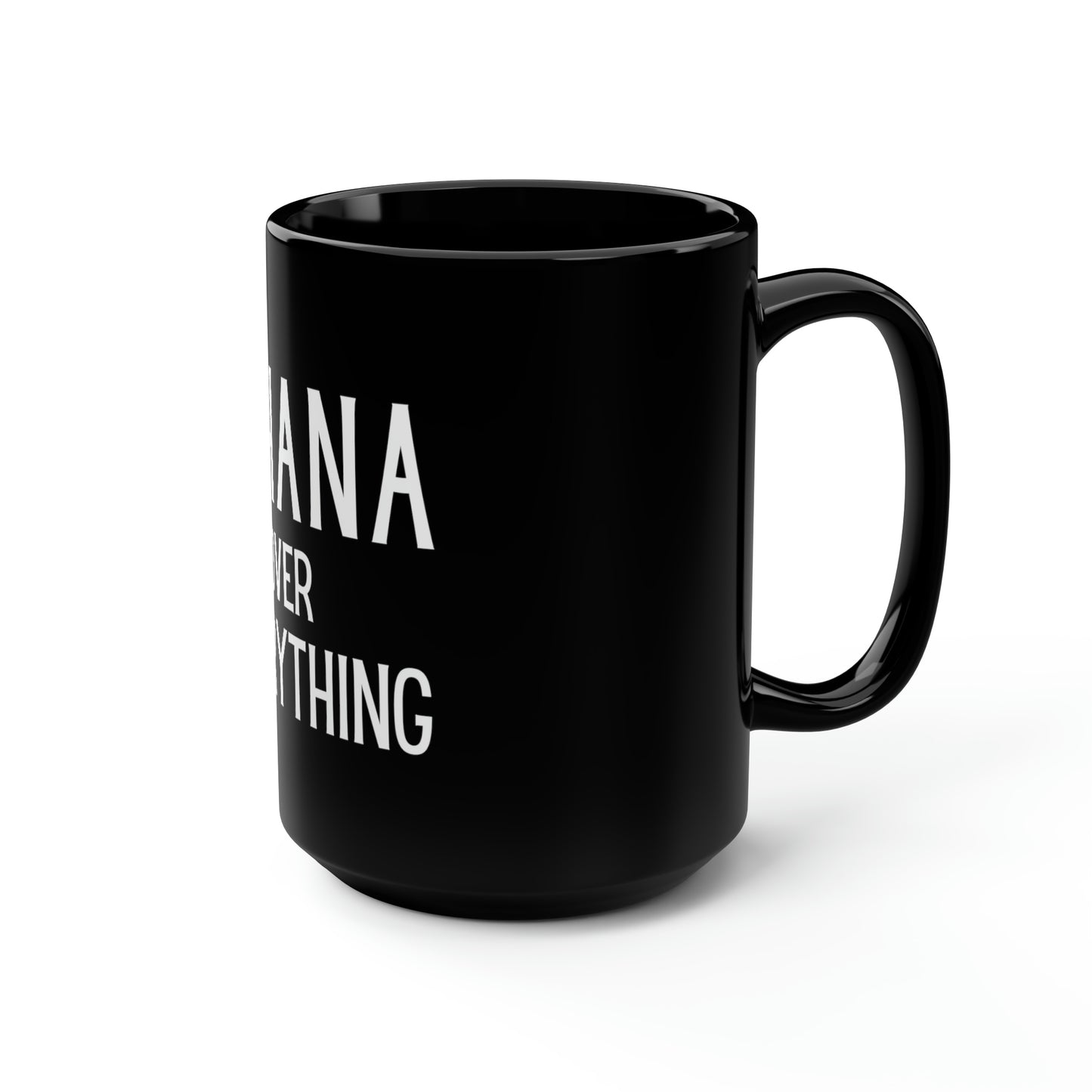 Ohana Black Mug, 15oz