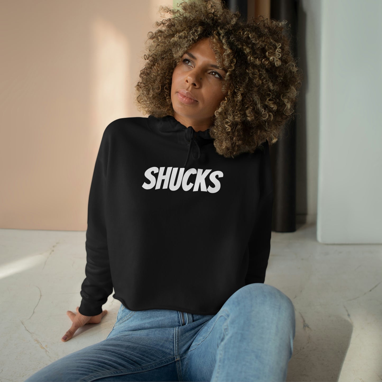 Shucks Crop Hoodie