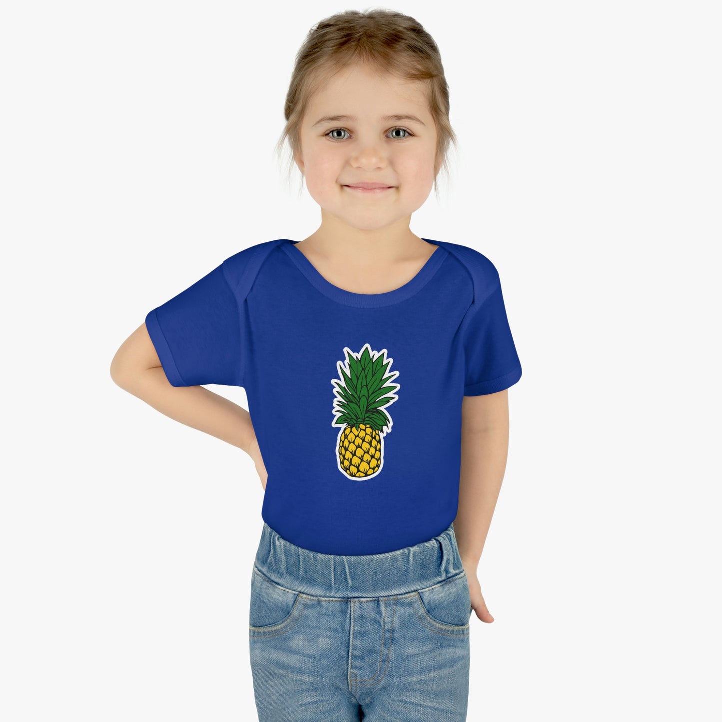 Pineapple Infant Baby Rib Bodysuit