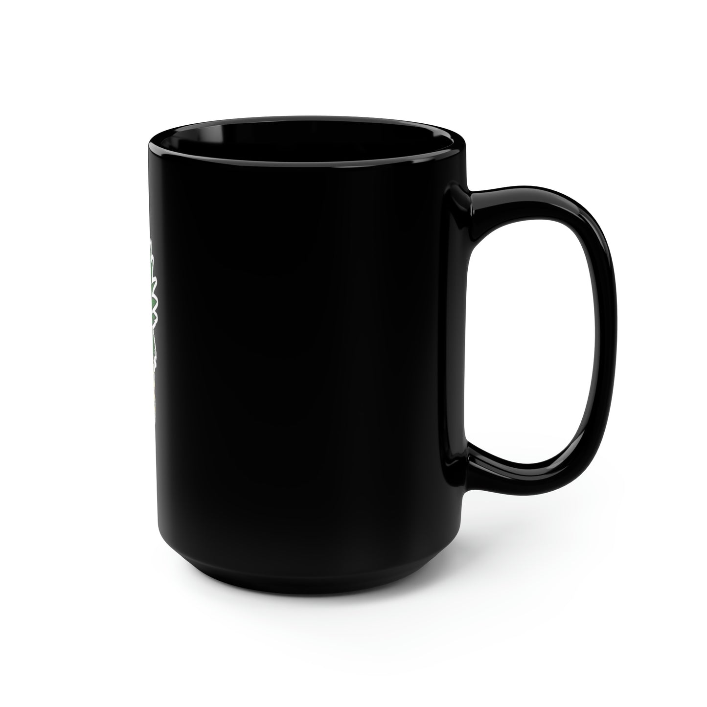 Pineapple Black Mug, 15oz