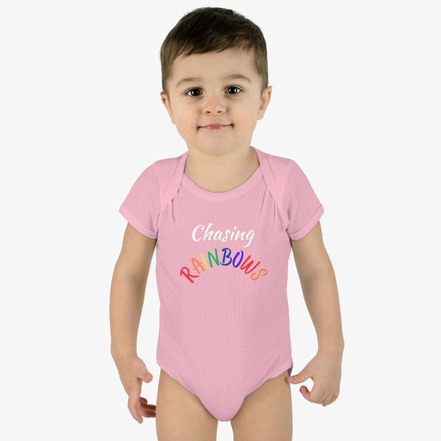 Chasing Rainbows Infant Baby Rib Bodysuit