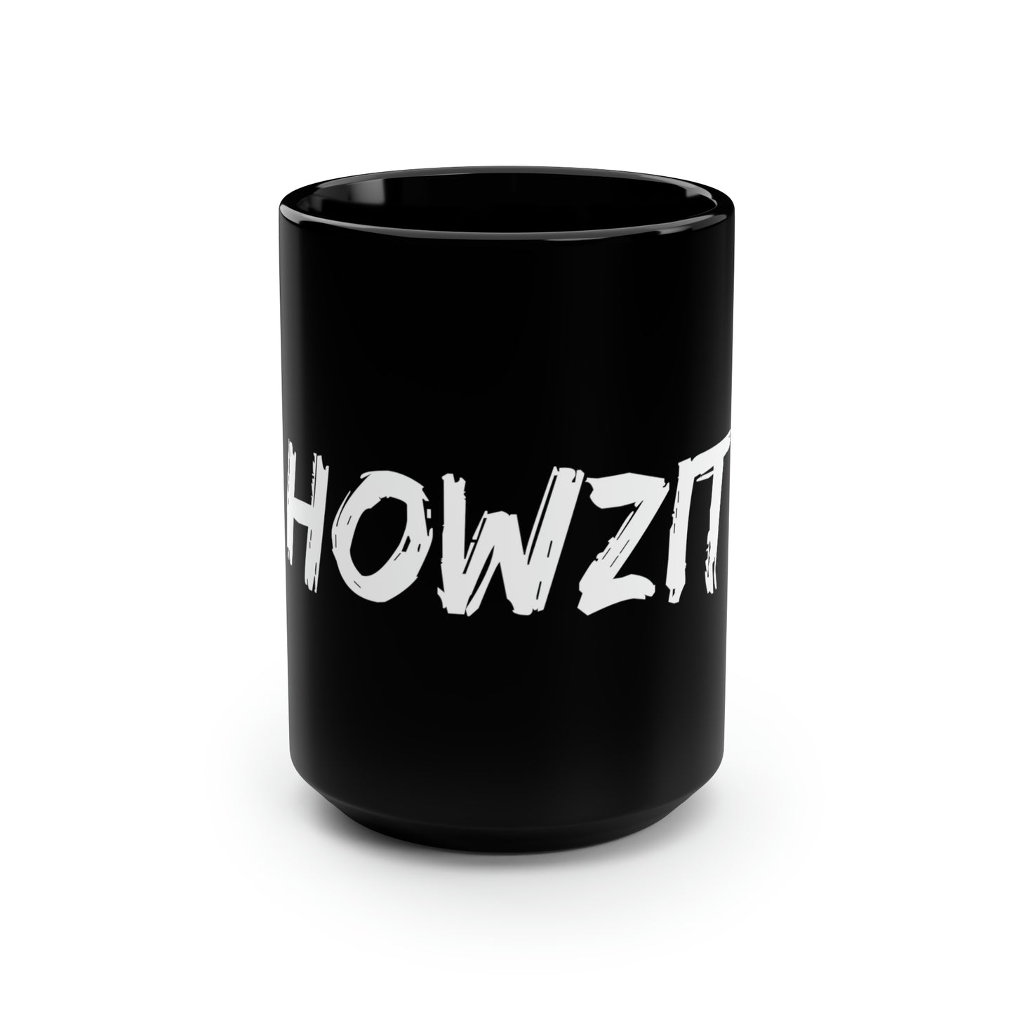 Howzit Black Mug, 15oz