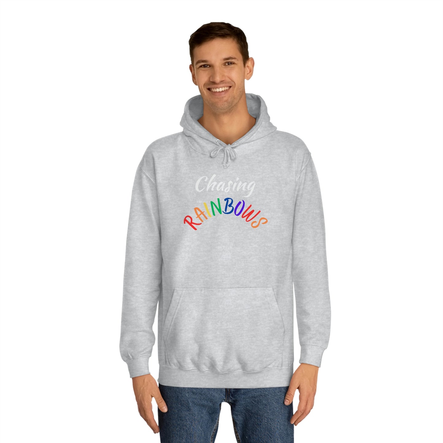 Chassing Rainbows Unisex College Hoodie