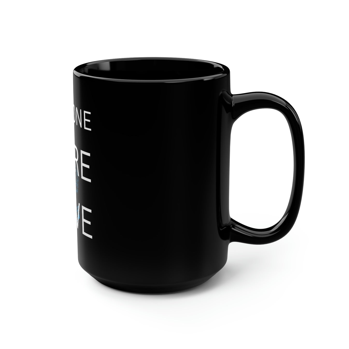 Just One More Wave Black Mug, 15oz