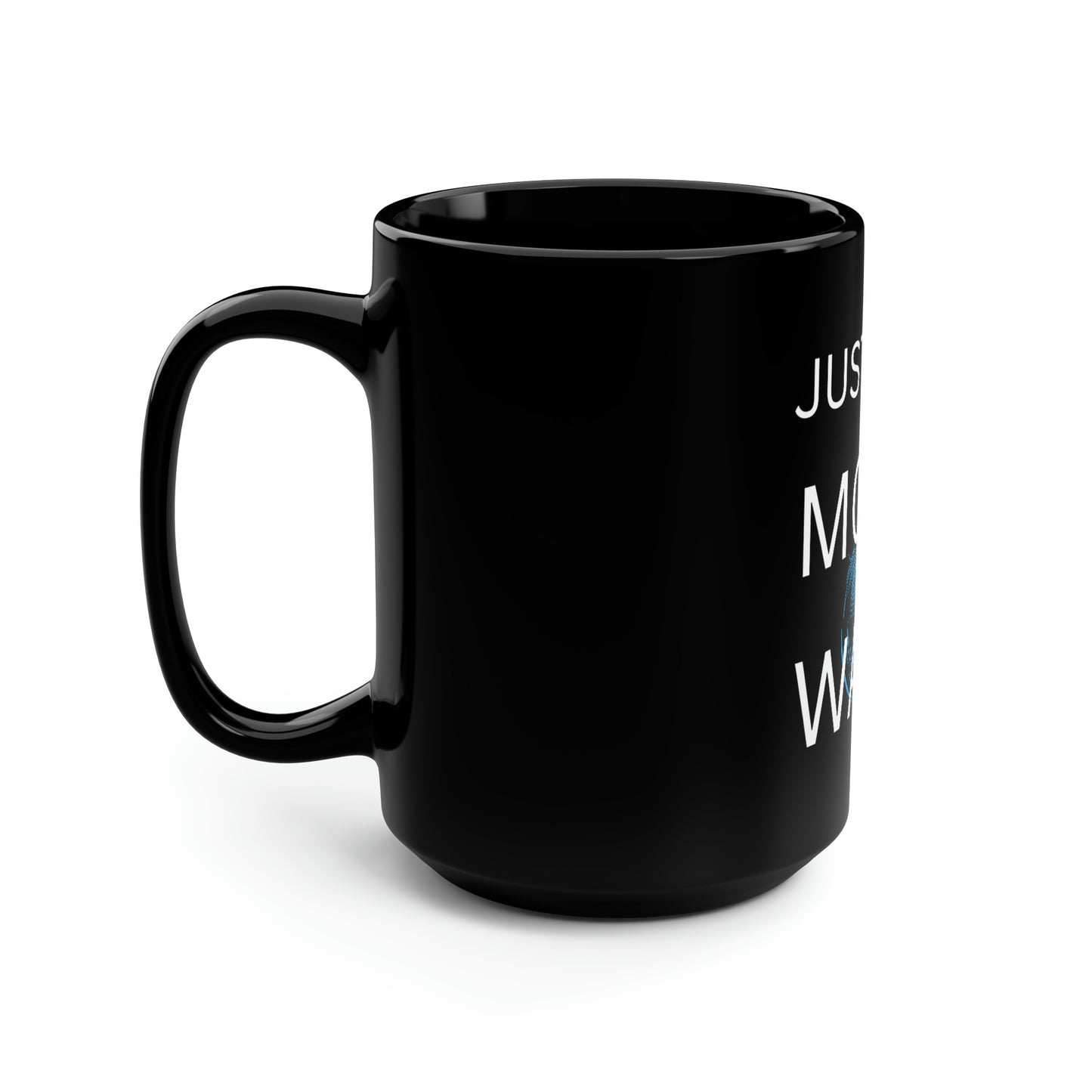 Just One More Wave Black Mug, 15oz