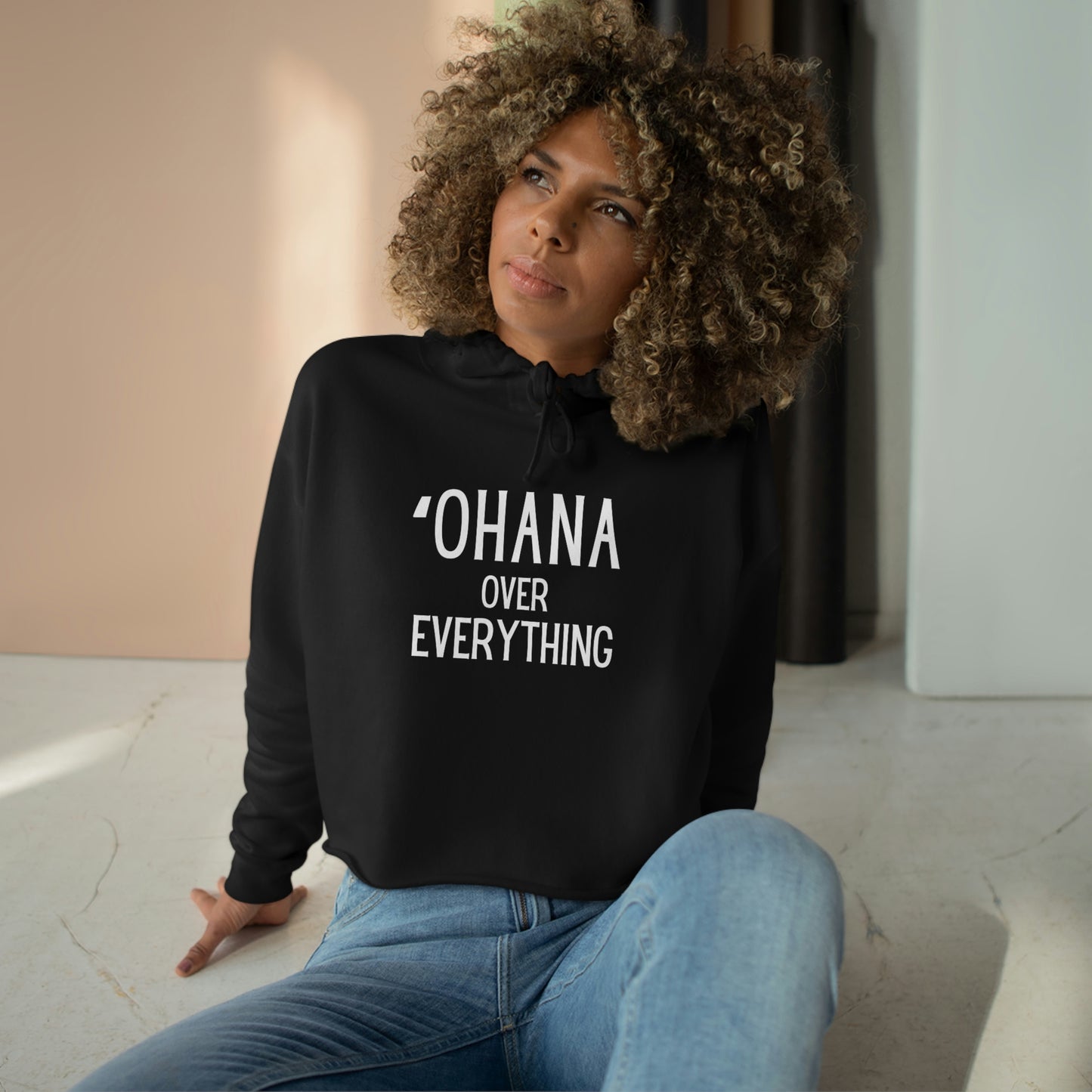 Ohana Crop Hoodie