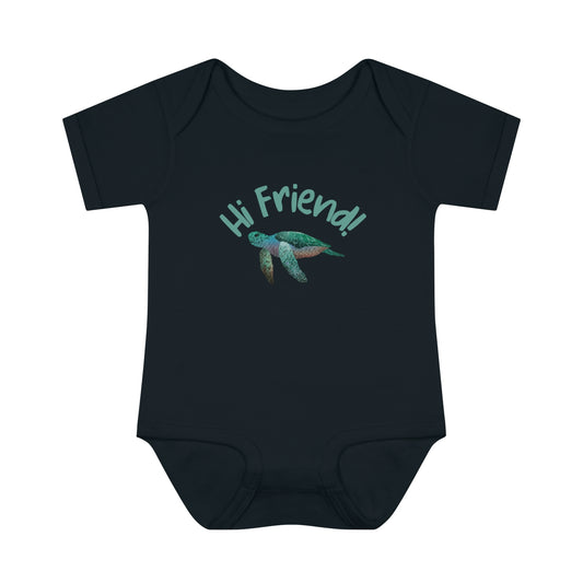 Hi Friend!  Honu Infant Baby Rib Bodysuit