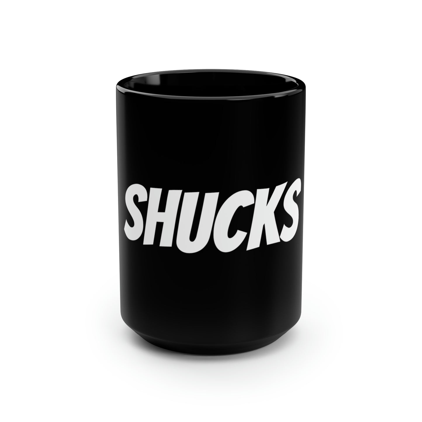 Shucks Black Mug, 15oz