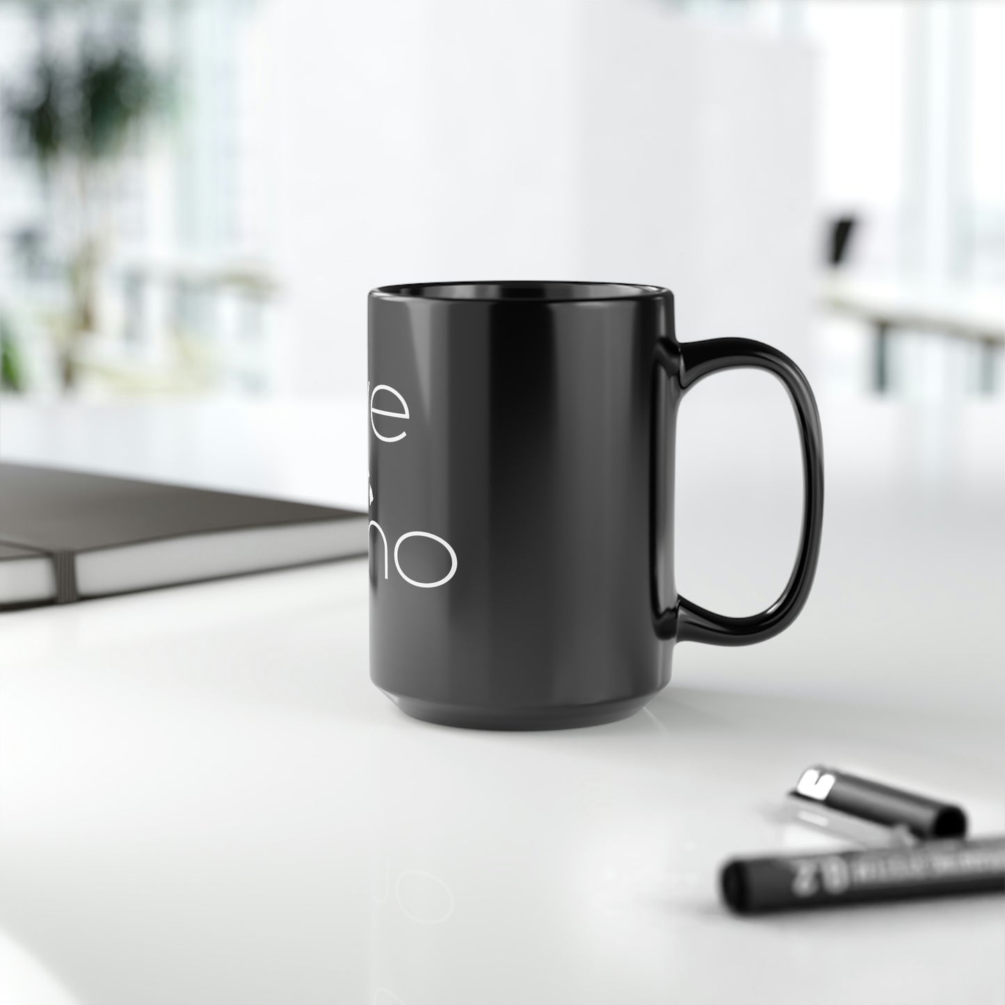 Live Pono Black Mug, 15oz