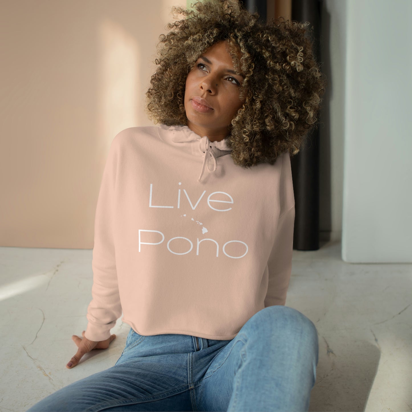 Live Pono Crop Hoodie