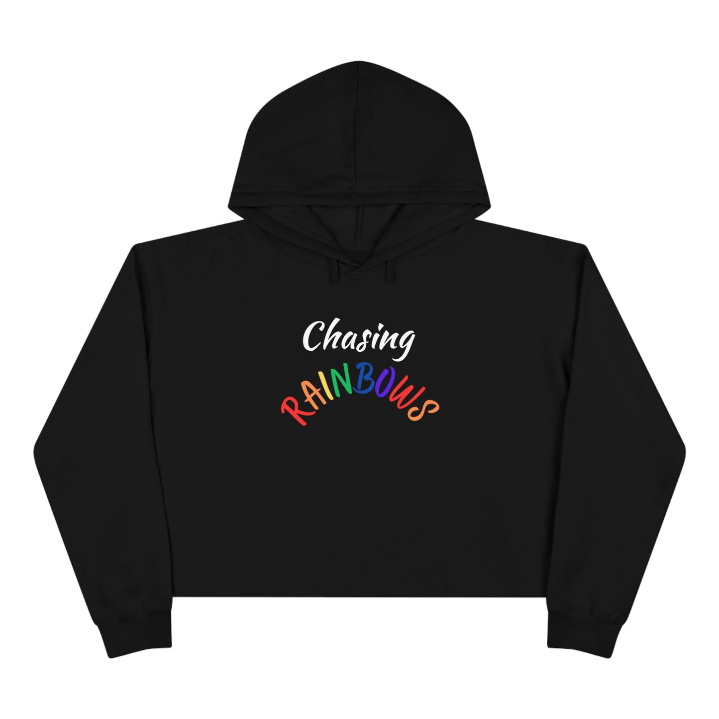 Chasing Rainbows Crop Hoodie