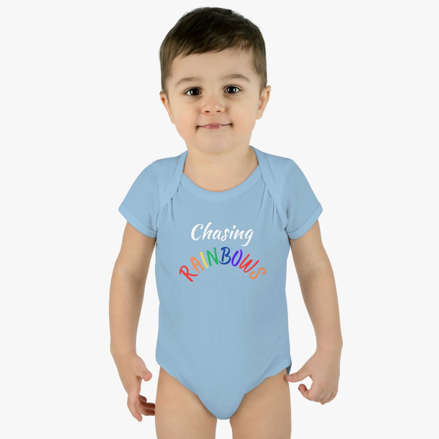 Chasing Rainbows Infant Baby Rib Bodysuit