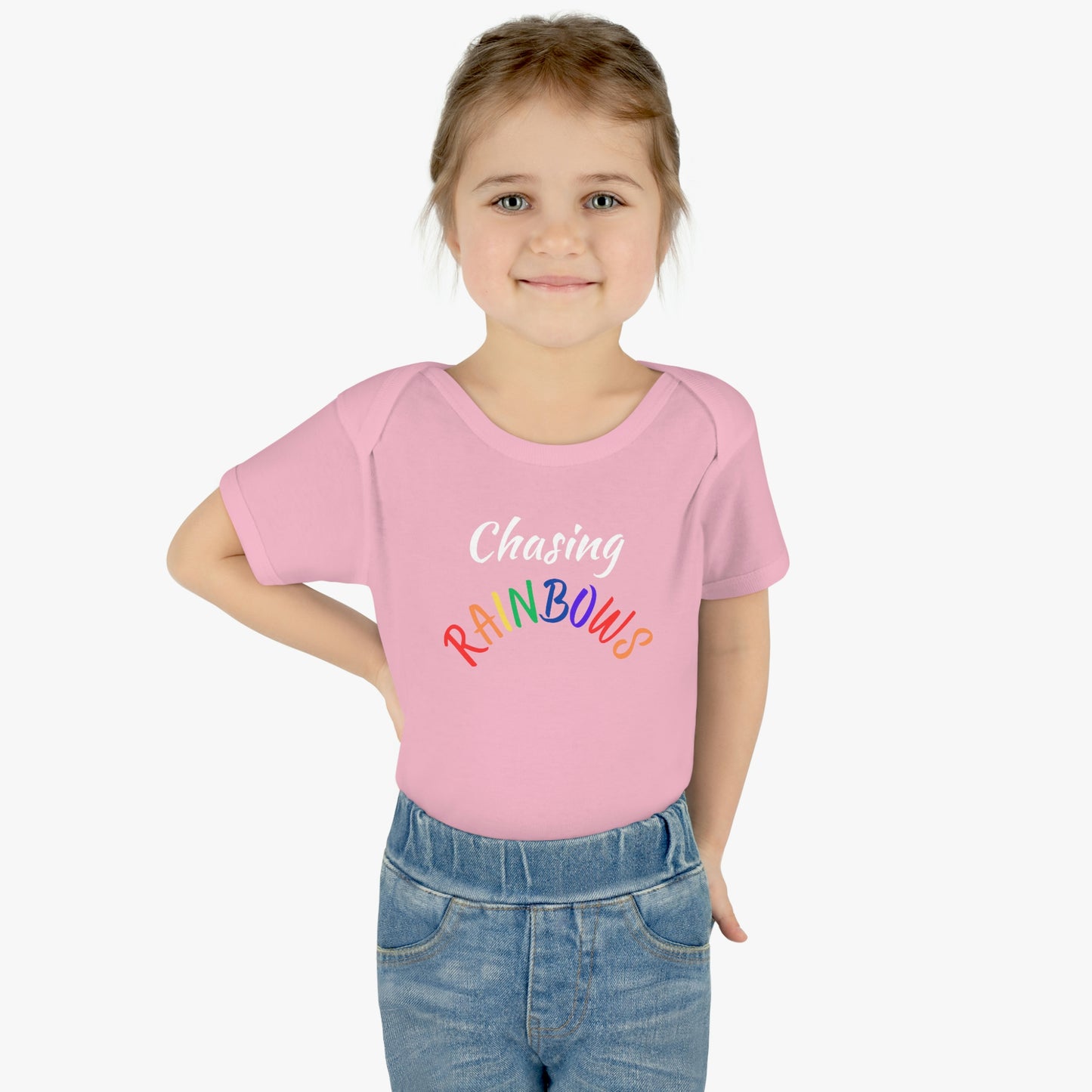 Chasing Rainbows Infant Baby Rib Bodysuit