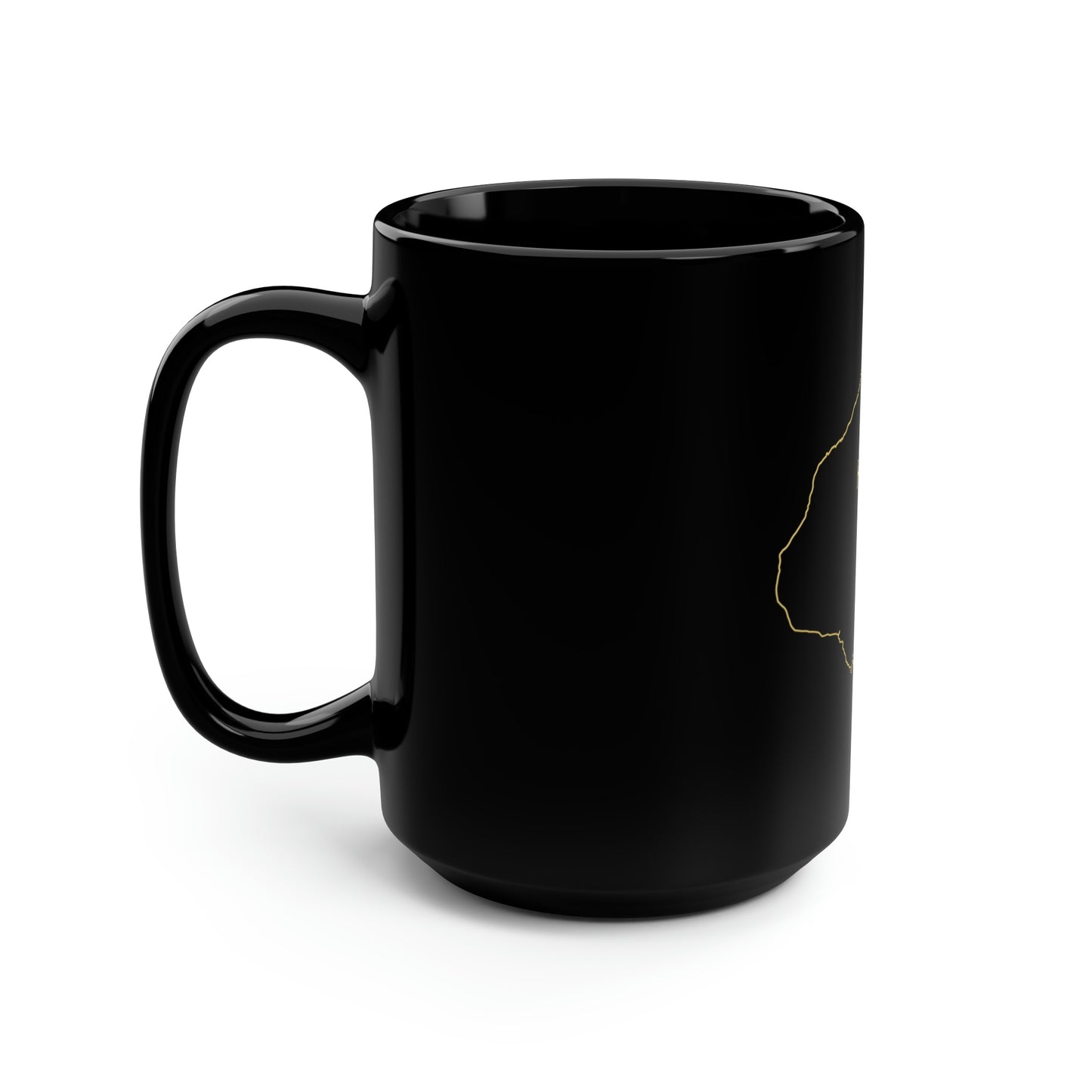 Kauai As Why Black Mug, 15oz