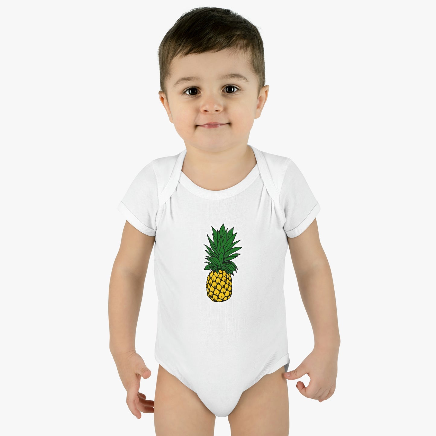 Pineapple Infant Baby Rib Bodysuit