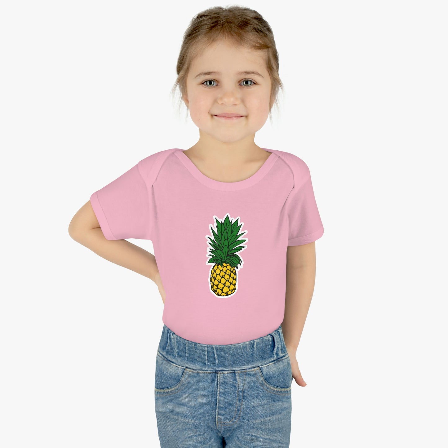 Pineapple Infant Baby Rib Bodysuit