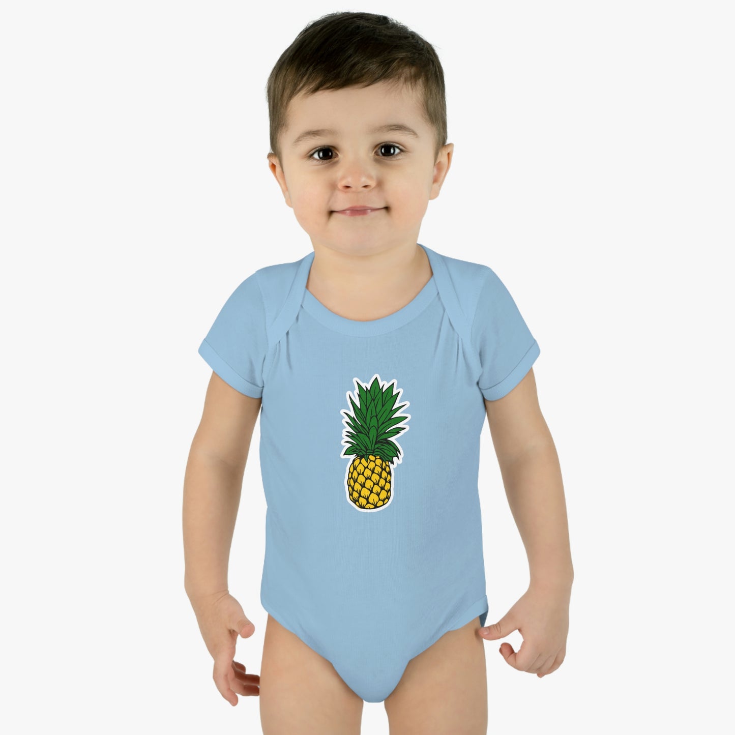 Pineapple Infant Baby Rib Bodysuit