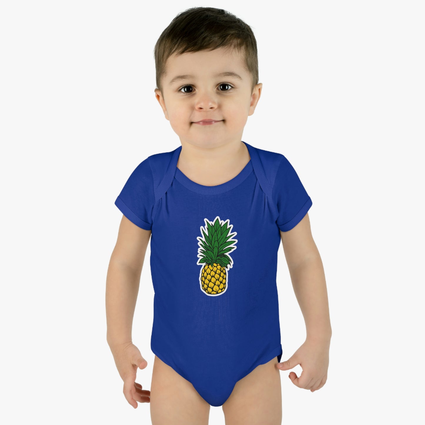 Pineapple Infant Baby Rib Bodysuit