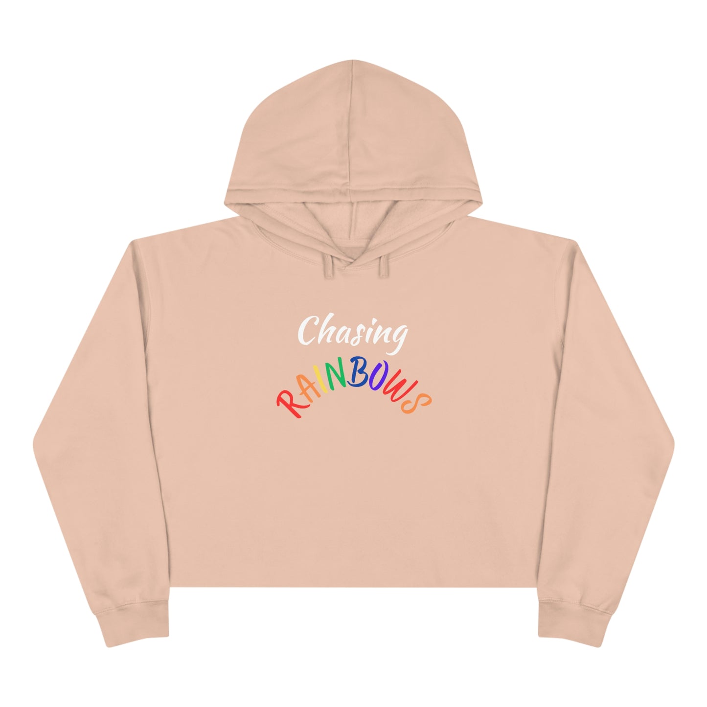 Chasing Rainbows Crop Hoodie