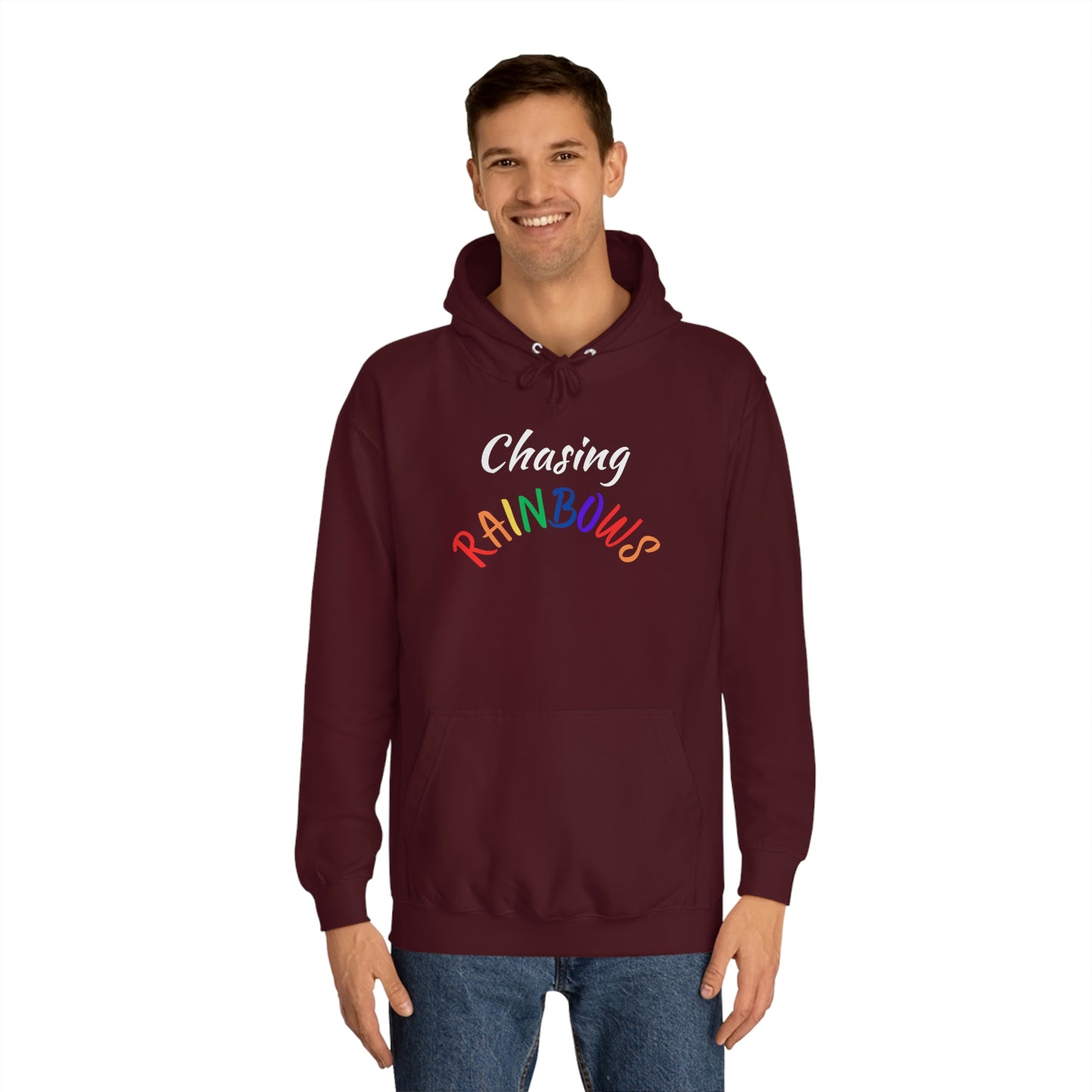 Chassing Rainbows Unisex College Hoodie