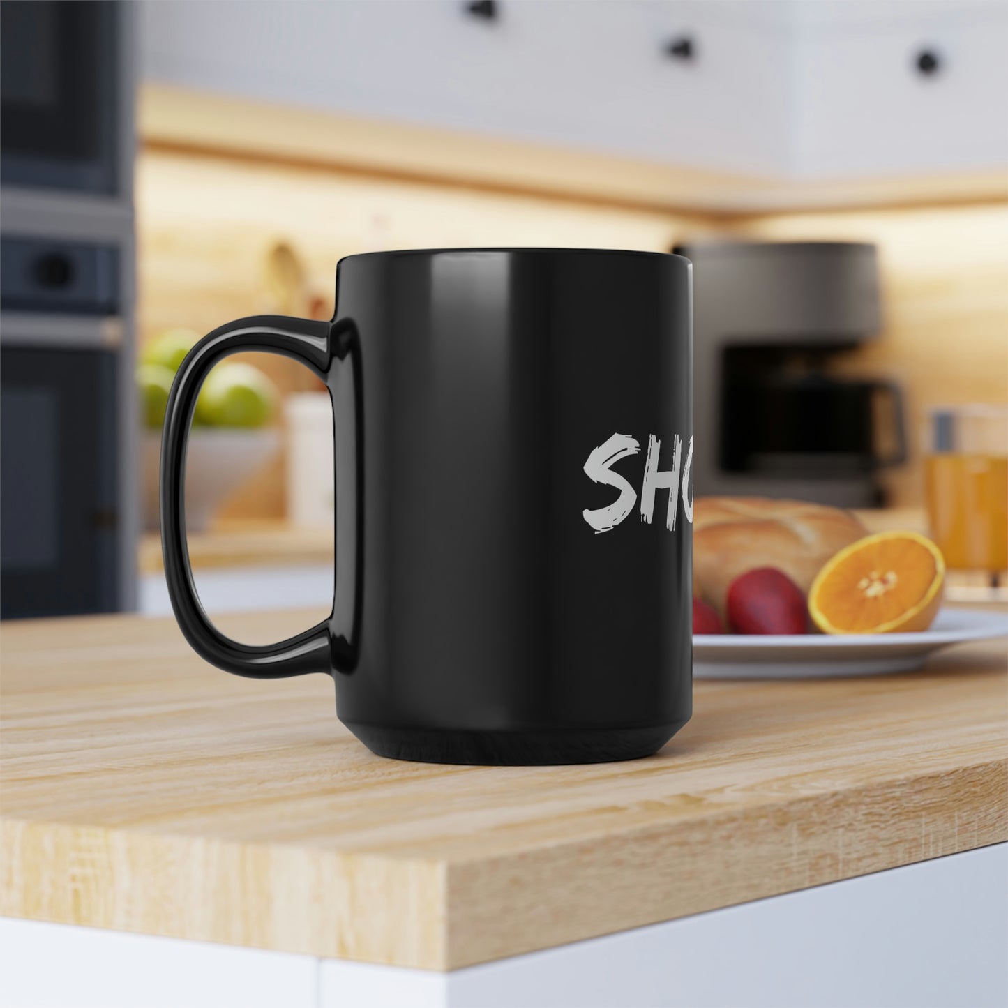 Shootz Black Mug, 15oz