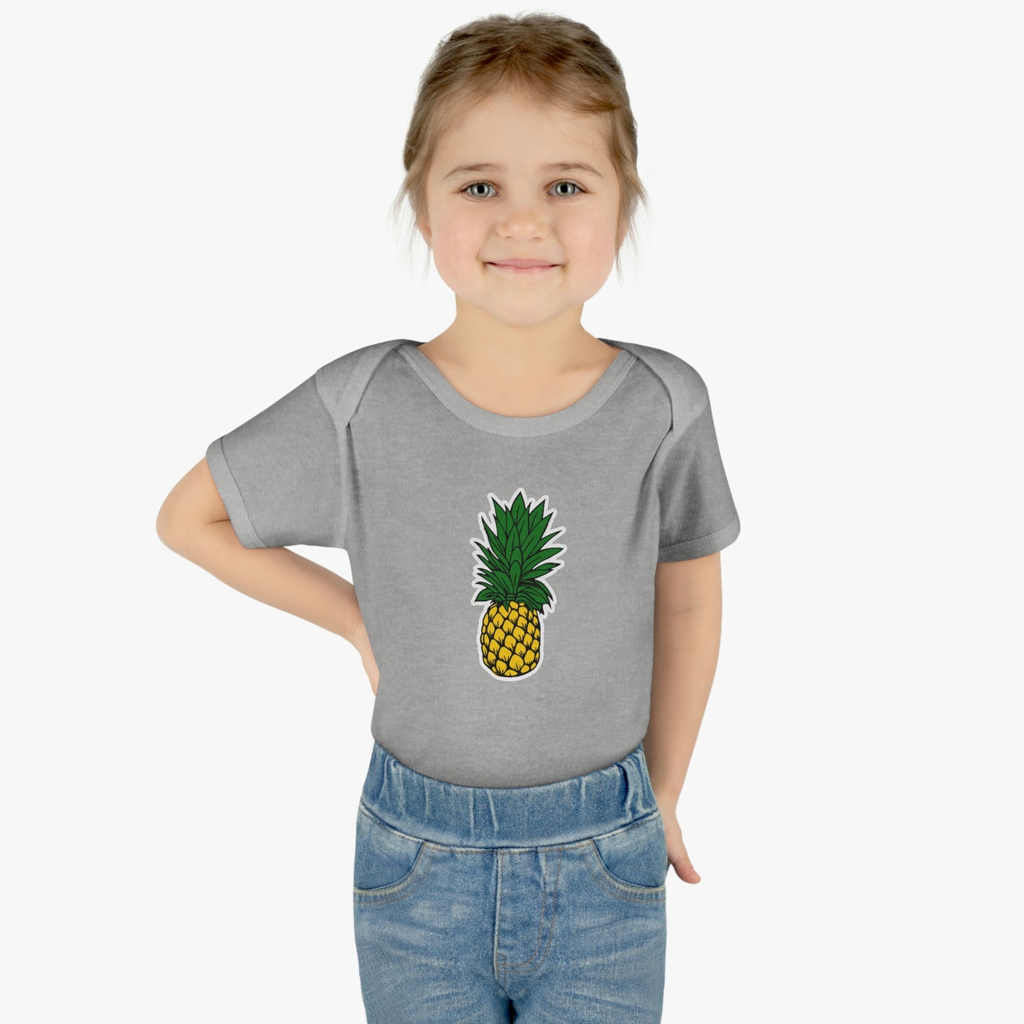 Pineapple Infant Baby Rib Bodysuit