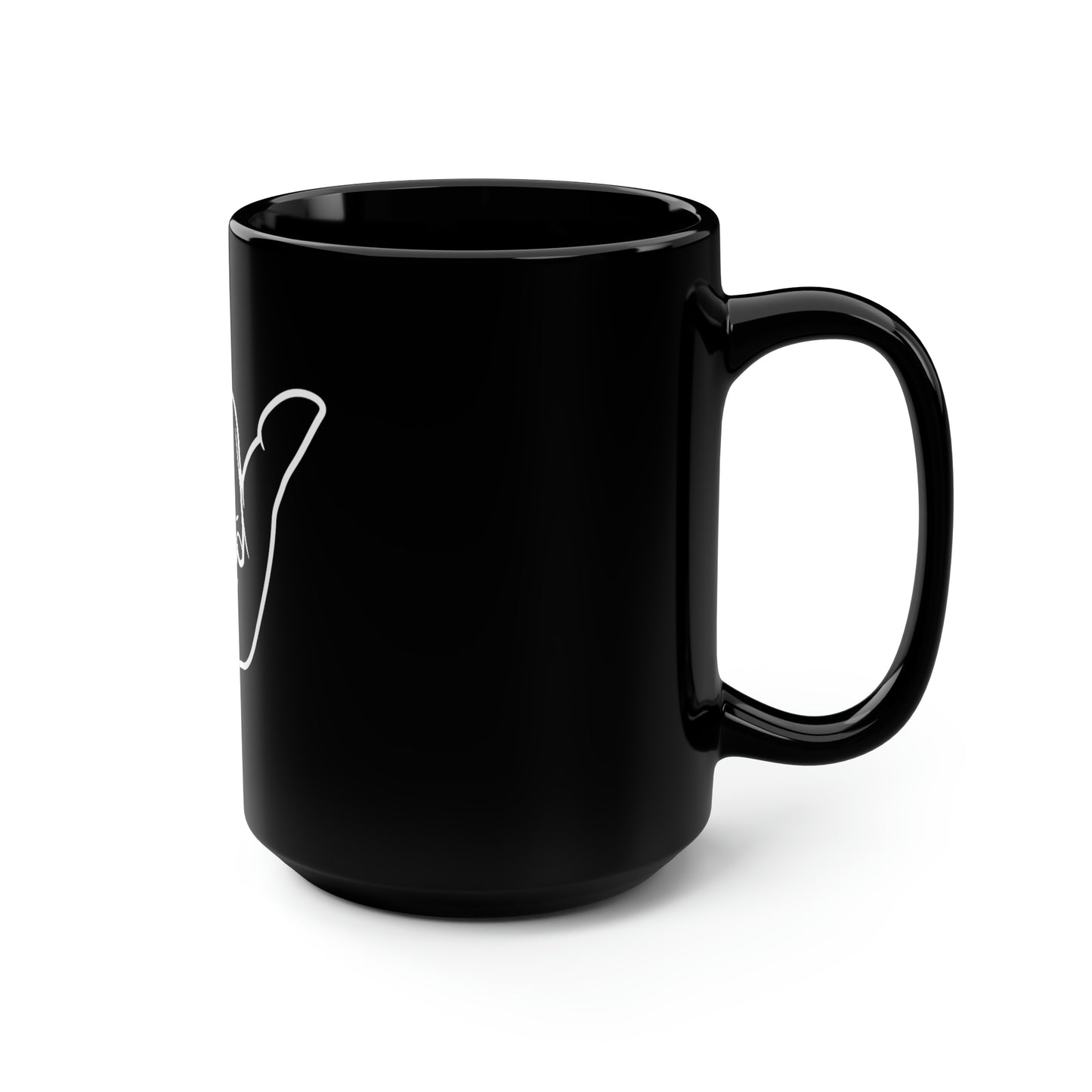 Shaka Black Mug, 15oz