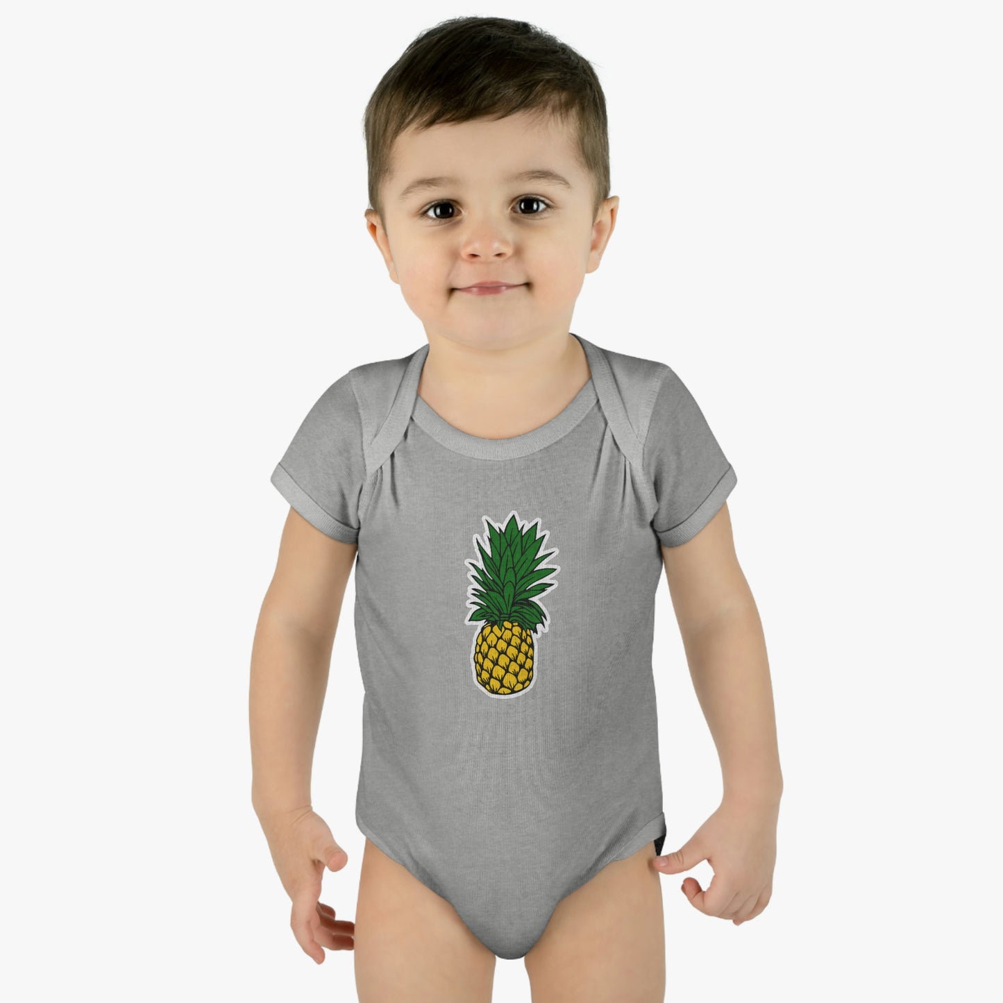 Pineapple Infant Baby Rib Bodysuit