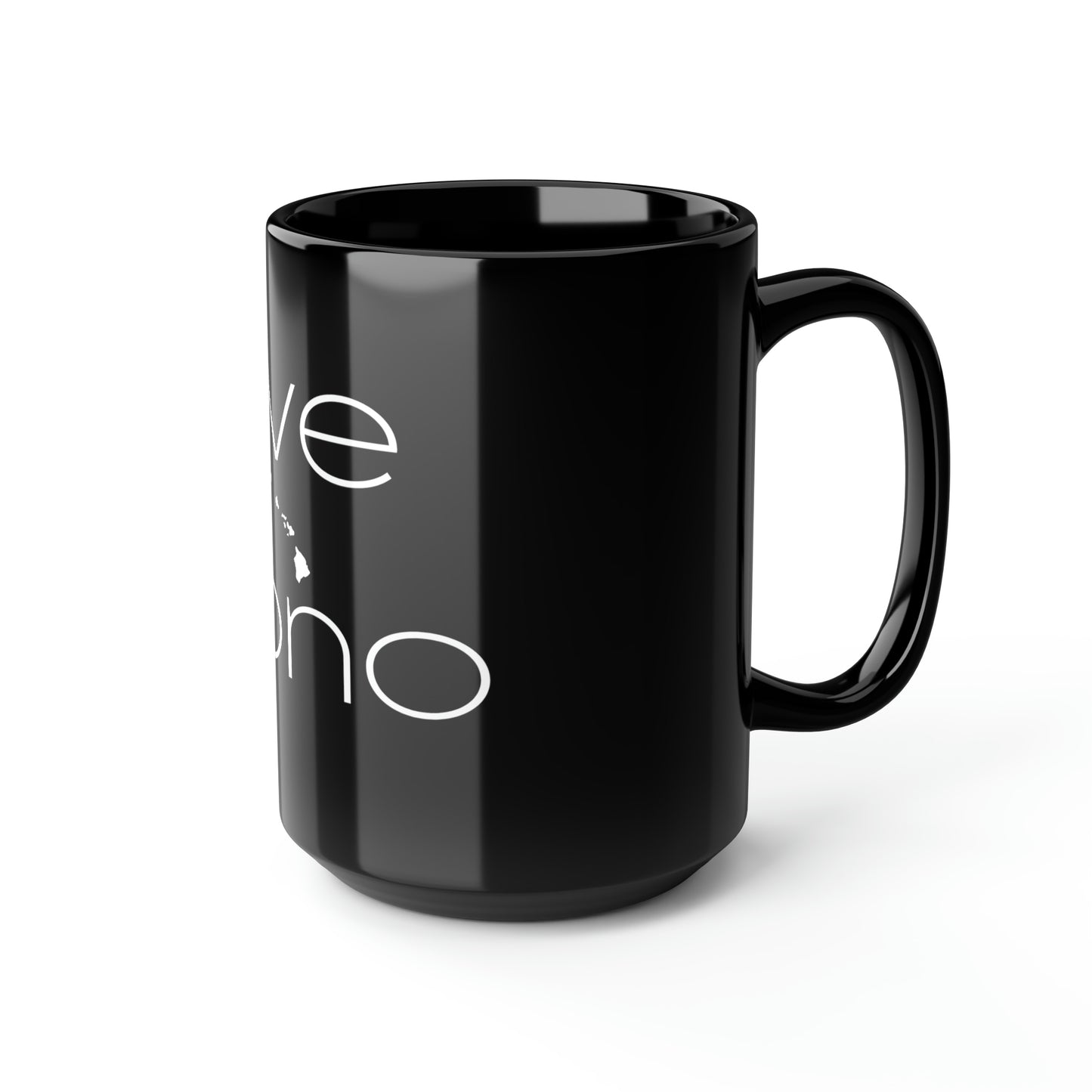 Live Pono Black Mug, 15oz