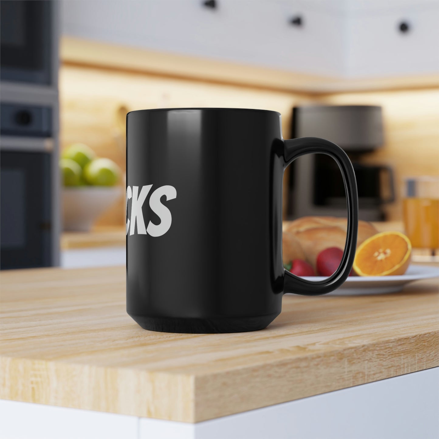 Shucks Black Mug, 15oz