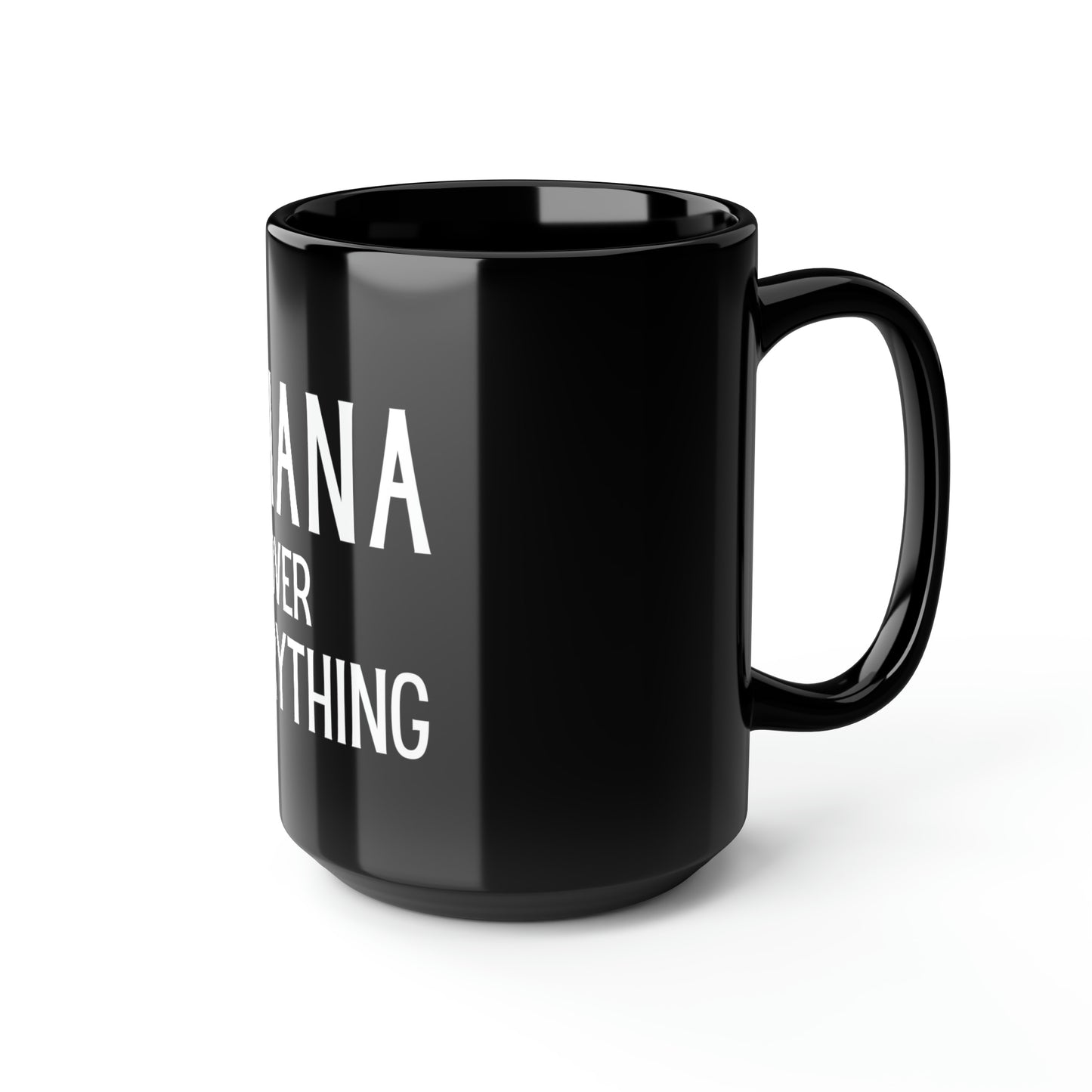 Ohana Black Mug, 15oz