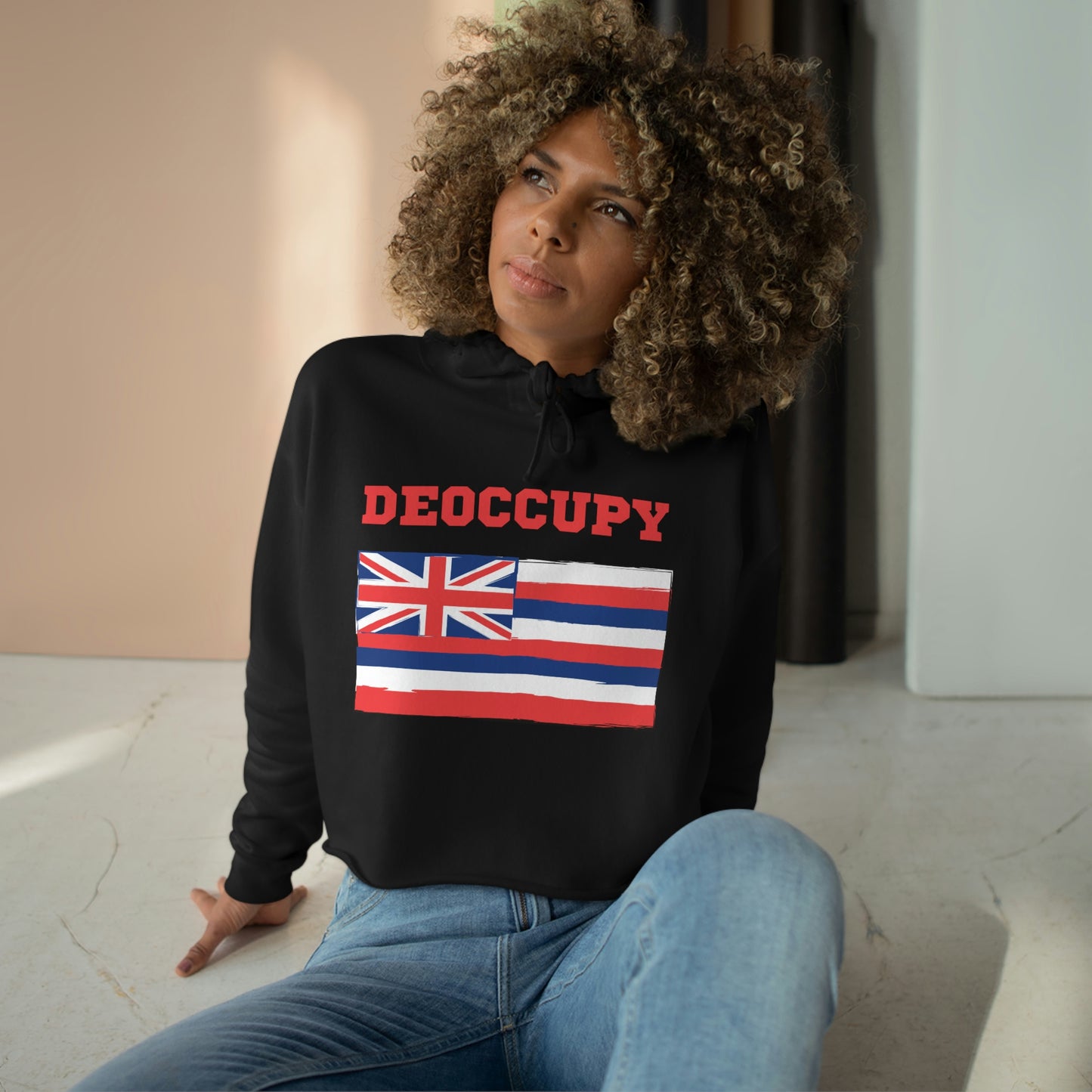 DEOCCUPY Crop Hoodie