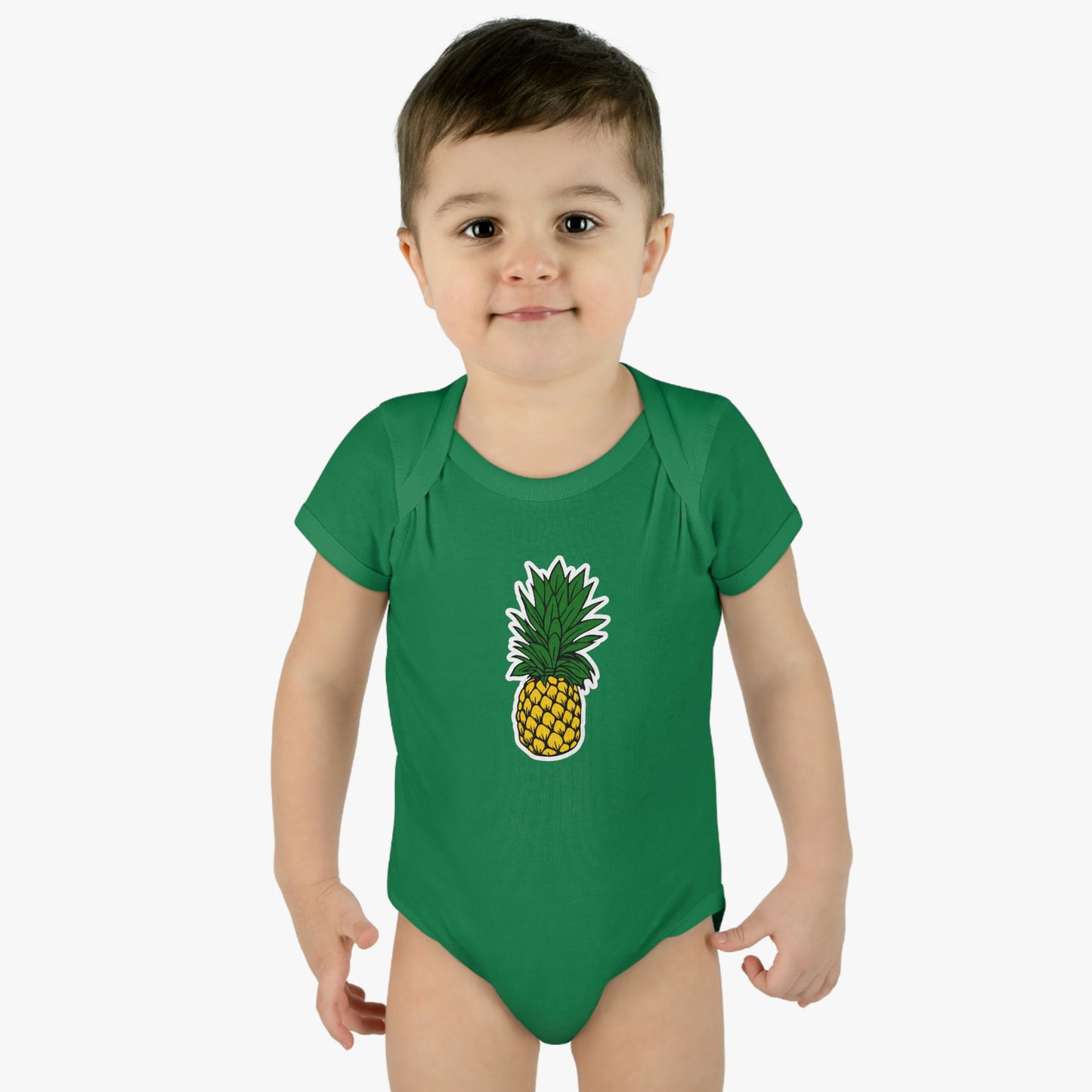 Pineapple Infant Baby Rib Bodysuit