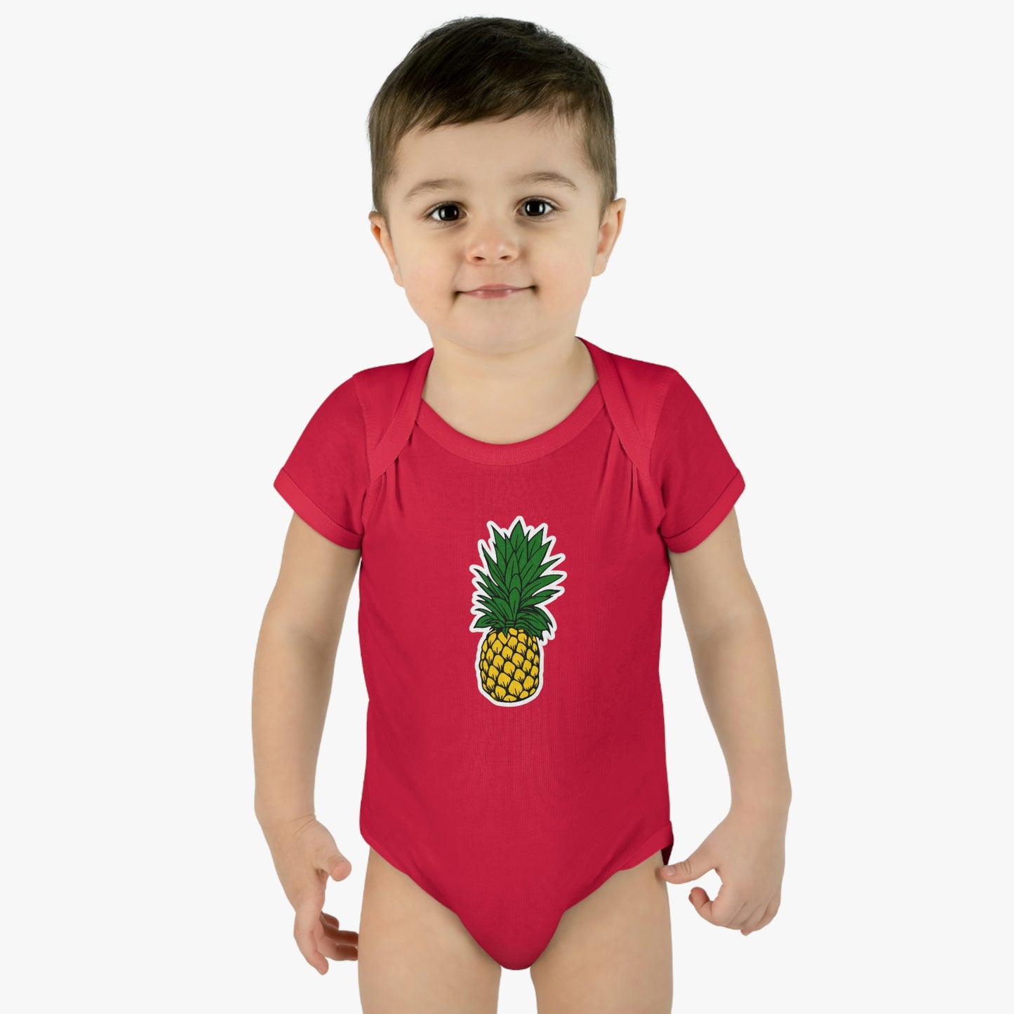 Pineapple Infant Baby Rib Bodysuit