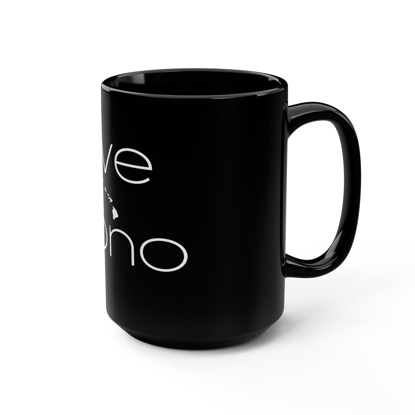 Live Pono Black Mug, 15oz