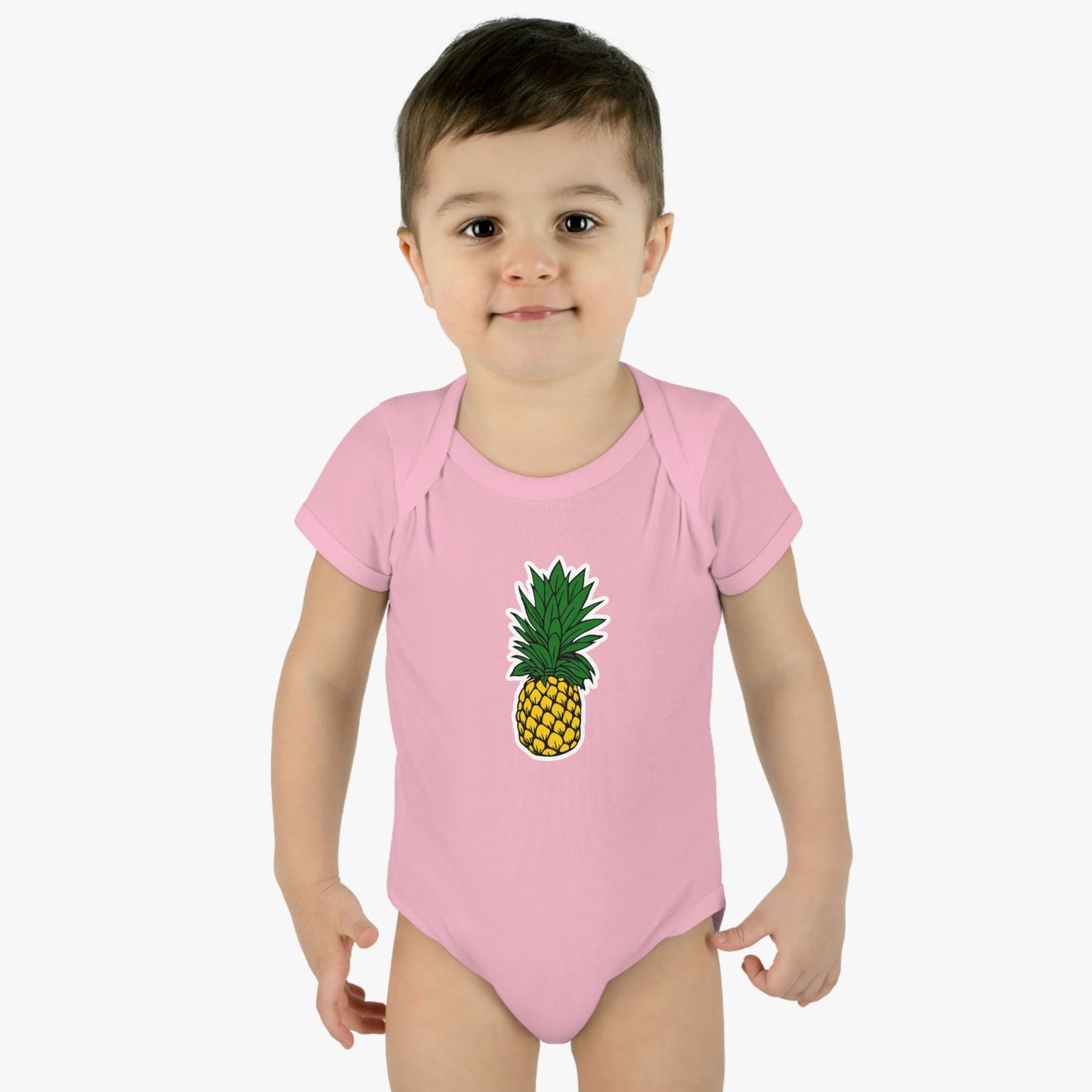 Pineapple Infant Baby Rib Bodysuit