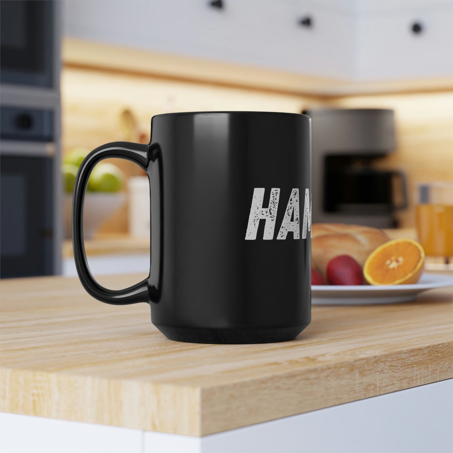 Hammah Black Mug, 15oz