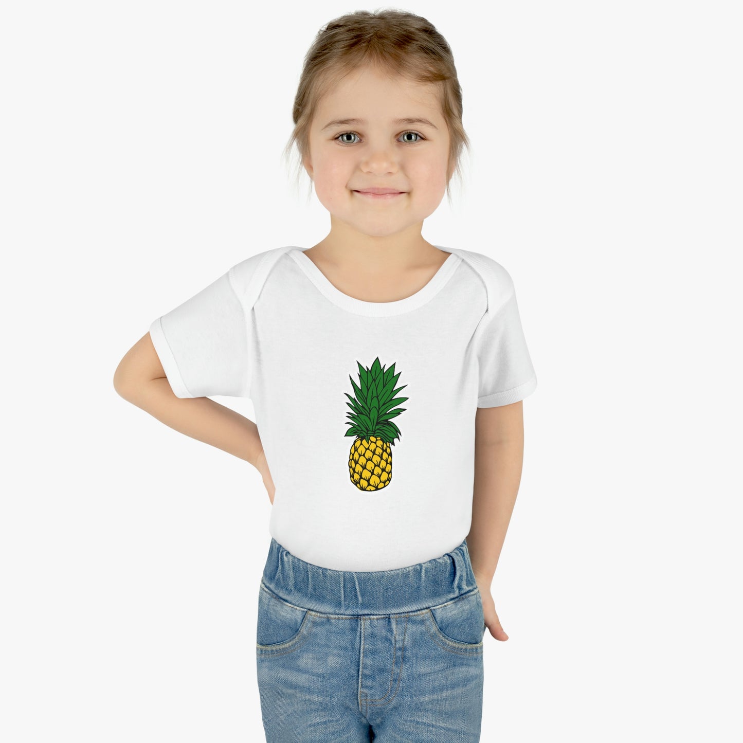 Pineapple Infant Baby Rib Bodysuit