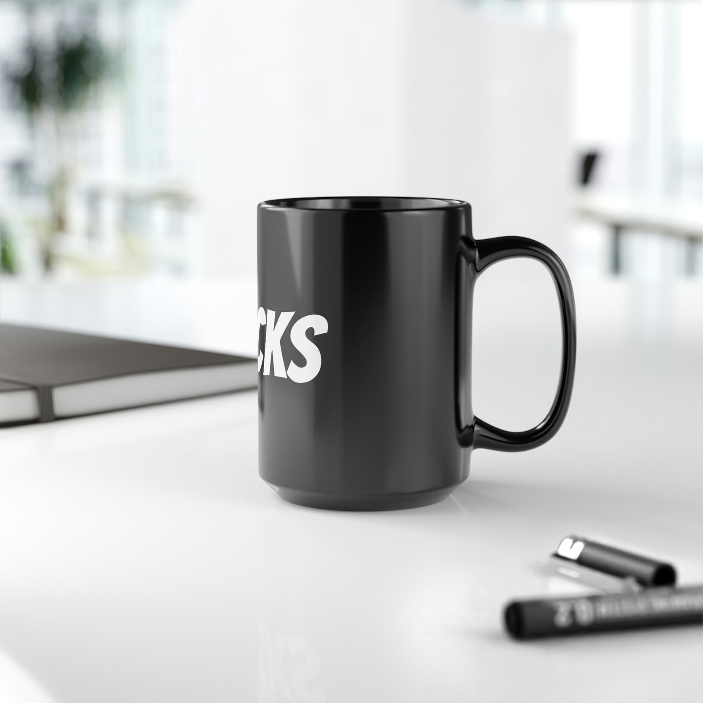 Shucks Black Mug, 15oz