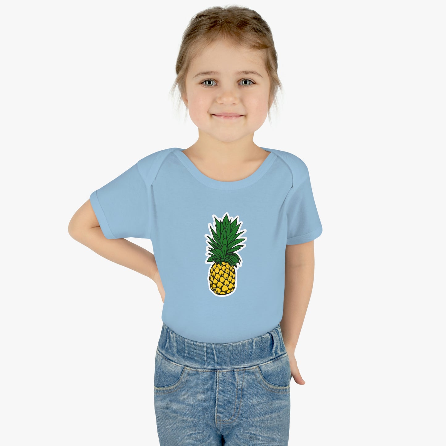 Pineapple Infant Baby Rib Bodysuit