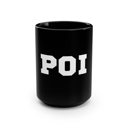 PoiBlack Mug, 15oz