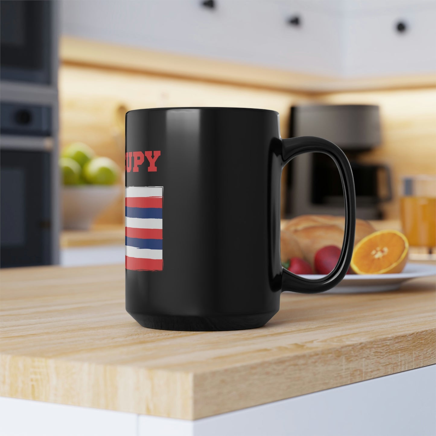 DEOCCUPY Black Mug, 15oz